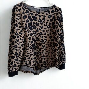 Pink Clover Animal Print Top